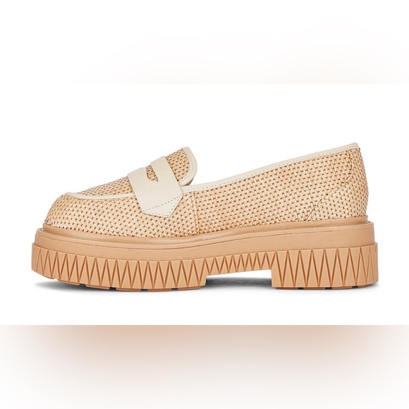 SCHUTZ Viola Weekend Loafer in Areia & Off White - Picture 2 of 8
